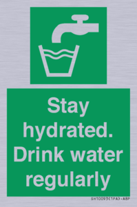 Stay hydrated. Drink water regularly 